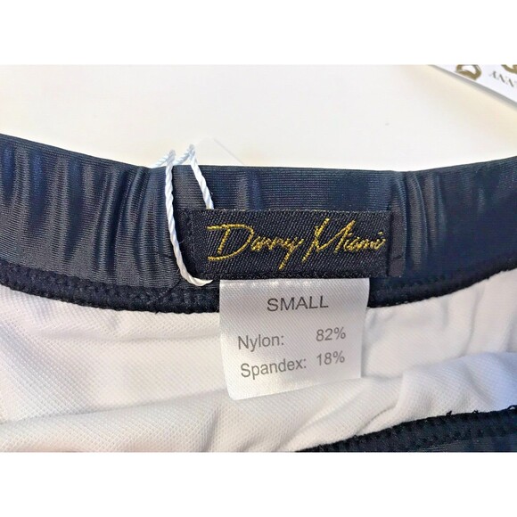 New Men's Danny Miami Black Green Design Bikini Swim Brief S Small Sexy Gay - Picture 4 of 6